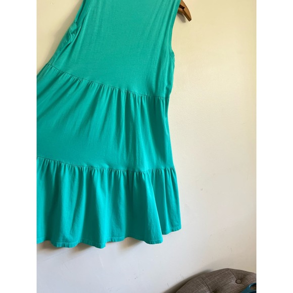 J CREW TIERED COTTON MAXI DRESS, X SMALL Teal - Picture 4 of 8